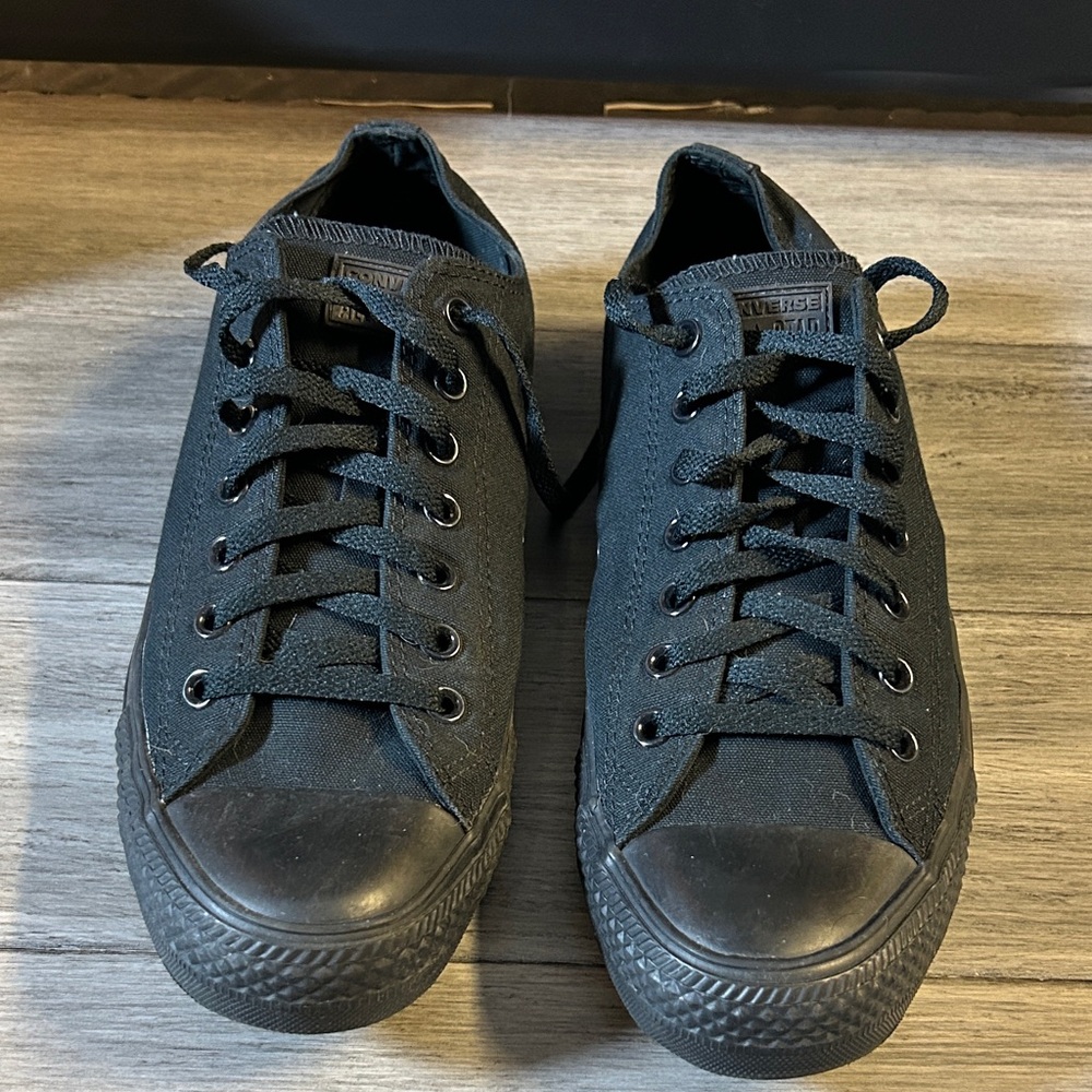 Converse Men's All-Black Canvas Sneakers